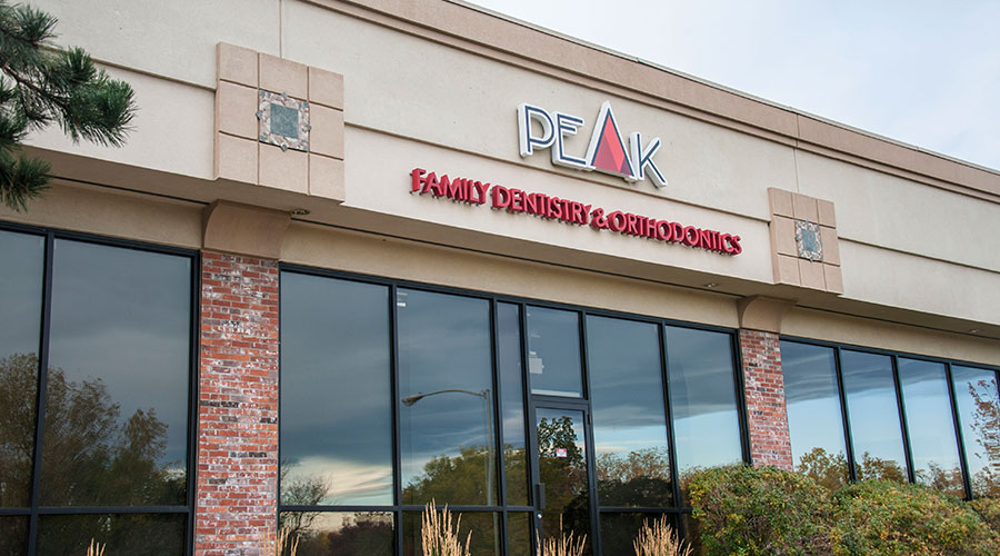 Peak Family Dentistry & Orthodontics outdoor sign
